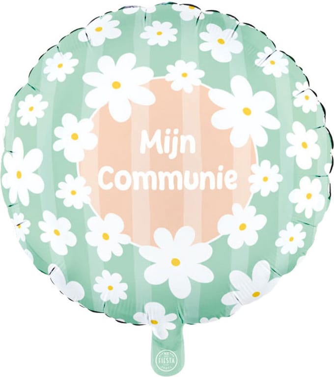 Globos Foil Balloon 18 Inch Round Daisies My Communion