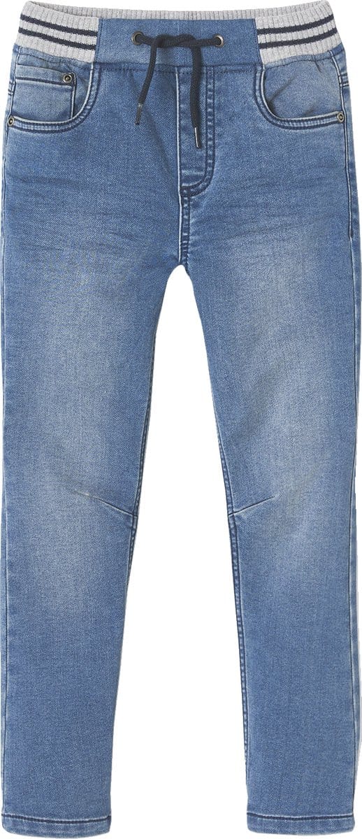 Vertbaudet Rechte fleecebroek jongens denim look
