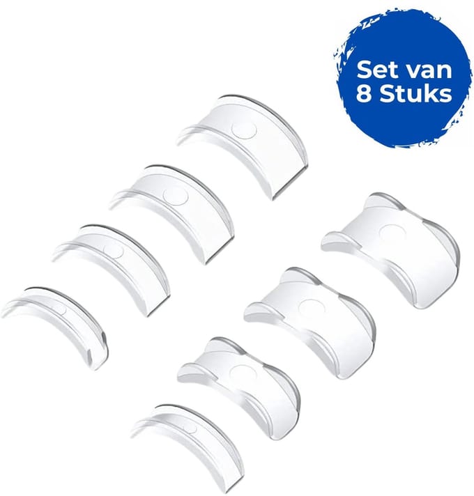 Fako Bijoux - Ringverkleiner Set Halfrond - TPU - Ring Verkleiner - 8 Verschillende Maten - Transparant