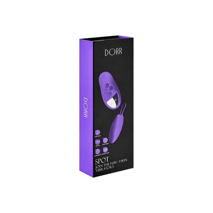 Dorr Spot Vibrerend Eitje plus Opleg Vibrator - Paars