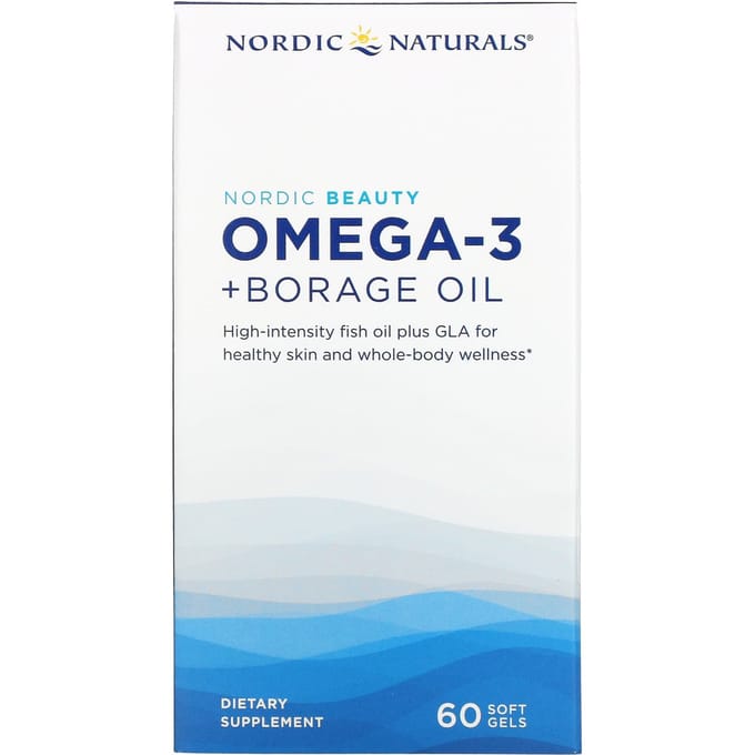 Nordic Naturals, Nordic Beauty, Omega3 + Boragieolie, 60 Softgels