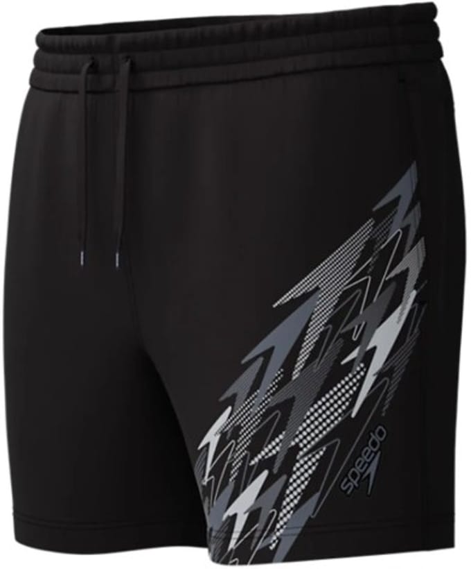 Speedo Zwemshort Heren - Medley logo - Zwart/Wit - maat L