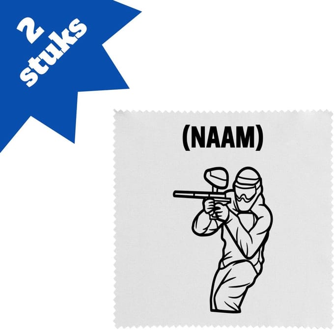 Akyol - duiken met eigen naam brillendoekjes - Zwemmen - duiker - sport - 17,8 bij 17,8 cm - 2 stuks