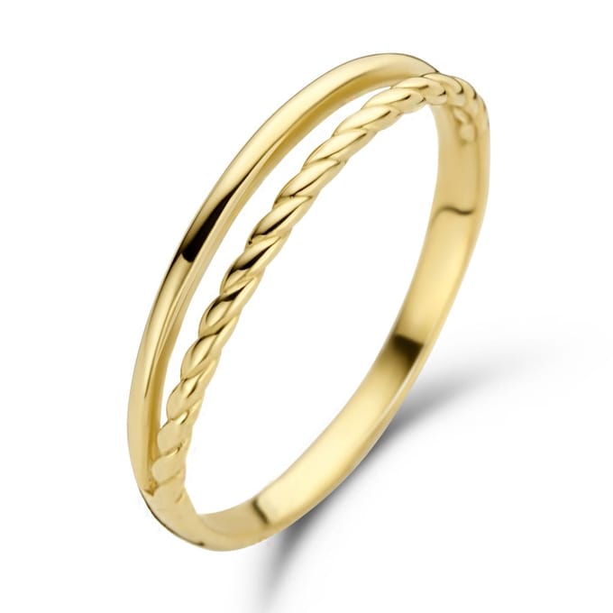 Jackie Twister Twin Ring 585