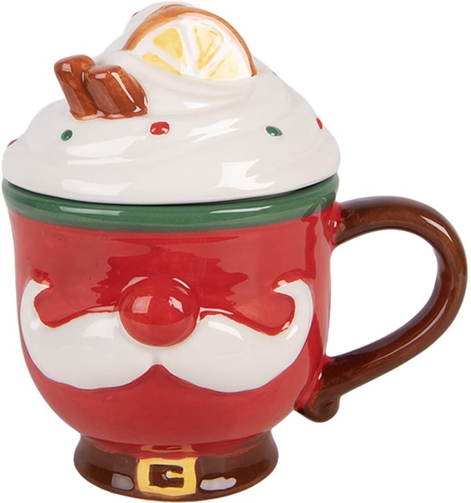 Clayre & Eef Mok 350 ml Rood Keramiek