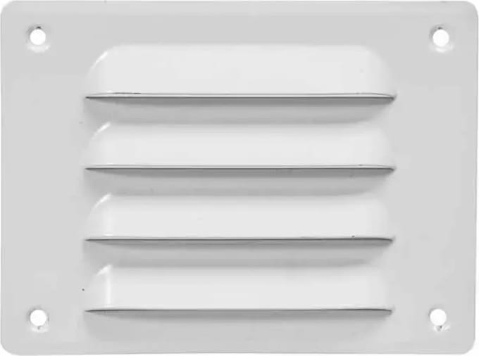 Europlast metalen sleufrooster rechthoekig wit 140 x 105mm - MR14105