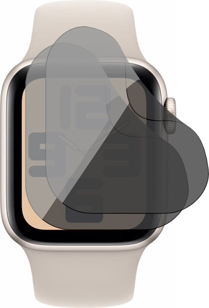 Privacy Screenprotector geschikt voor Apple Watch Series 6/5/4/SE 2024-2021 40mm - 2x FlexGuard Screen Protector
