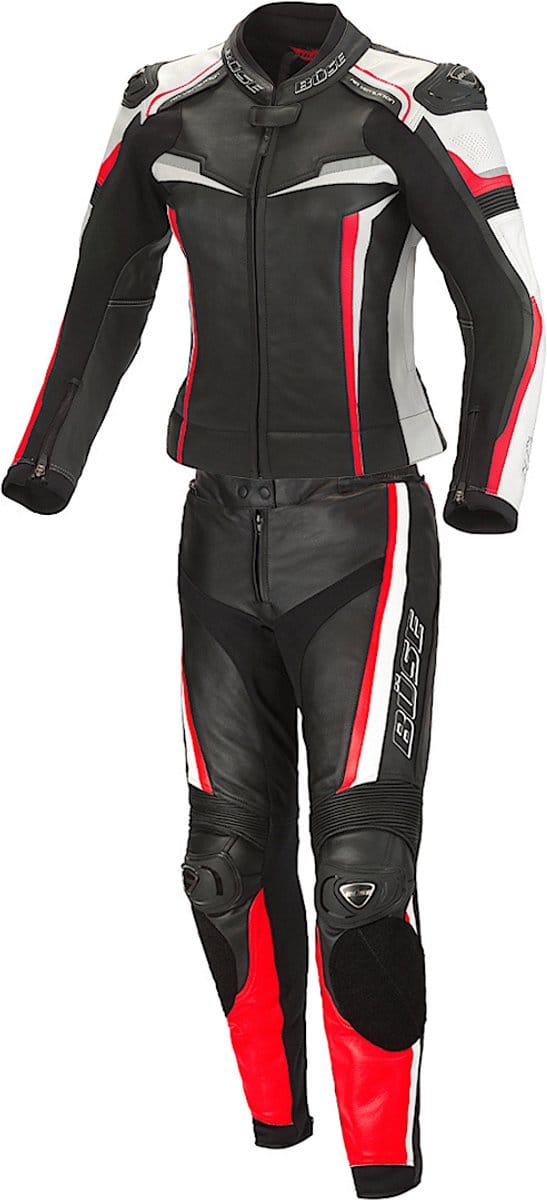 Büse Mille Dames Zwart Rood 2-Delig Motorpak - Racepak