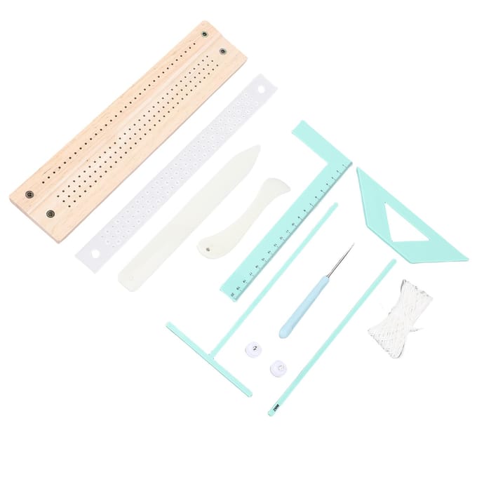Boekbindbenodigdheden Kit Multifunctionele Draagbare Boekbinden Scrapbooking Gereedschapsset voor Dagboek Mini white