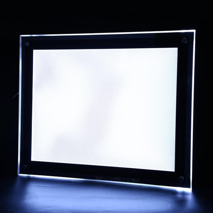 A3 LED Lightbox Reclame Acryl Clicklijst Achtergrondverlichting Bord Poster Display (A3 ) white