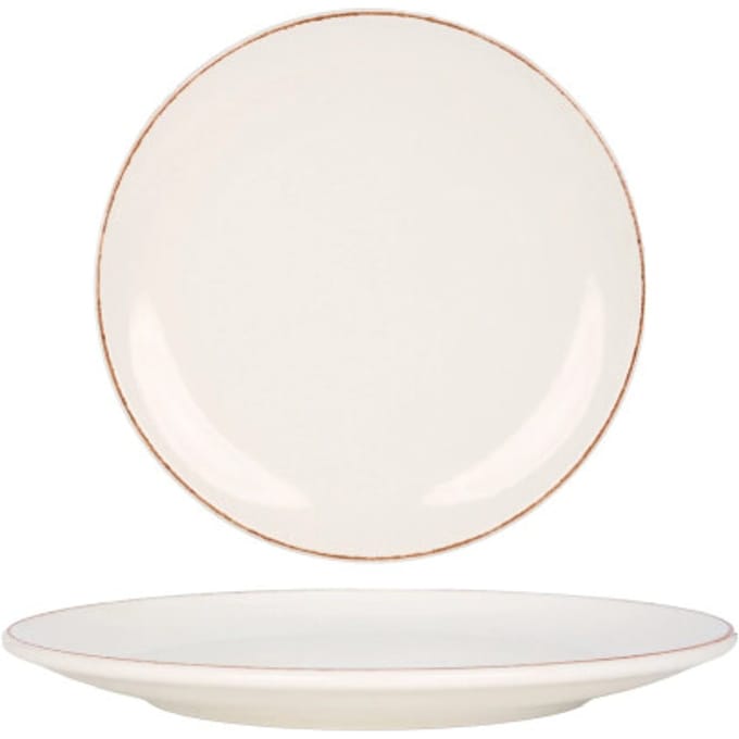 Bonna Dinerbord - Retro - Porselein - 30 cm - set van 6