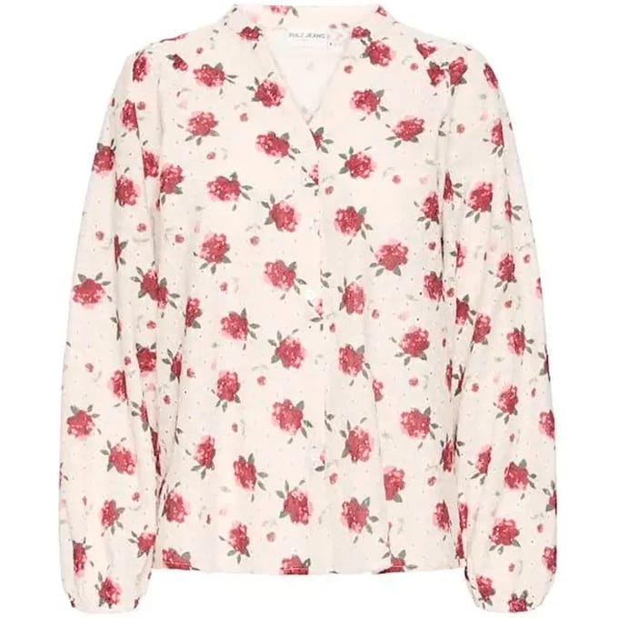 Damesblouse met lange mouwen Pulz Jeans Willa