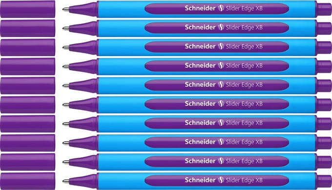 Schneider balpen - Slider Edge - XB - paars - 10 stuks - S-152208-10