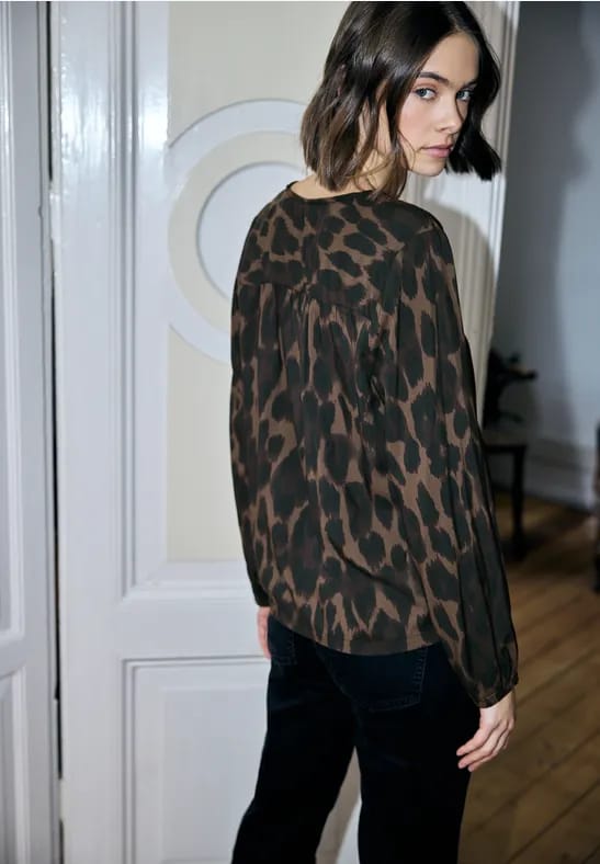 Leo V-hals blouse