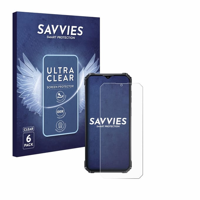 Savvies - Screenprotector voor Oukitel WP36 - Folie Beschermfolie transparant 6 Stuks
