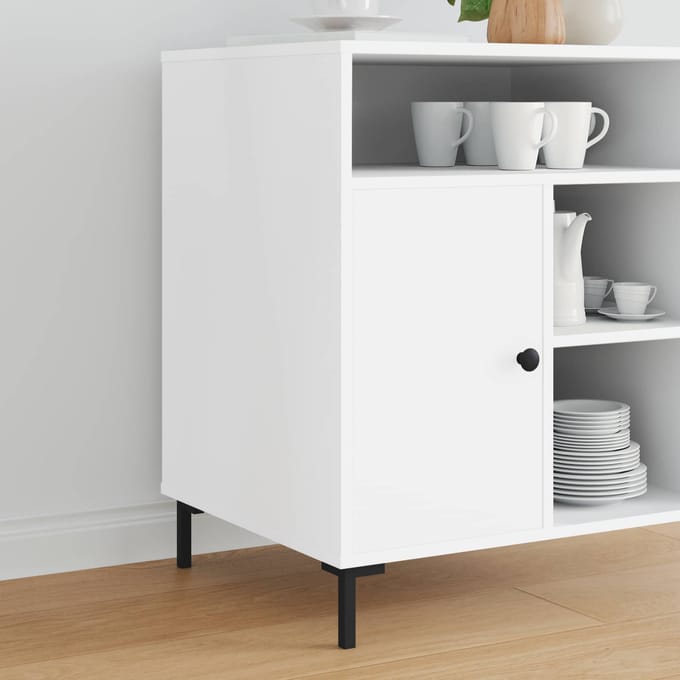 vidaXL - Staande - voeten - 2 - st - Zwart - 57 - x - 57 - x - 100 - mm - IJzer