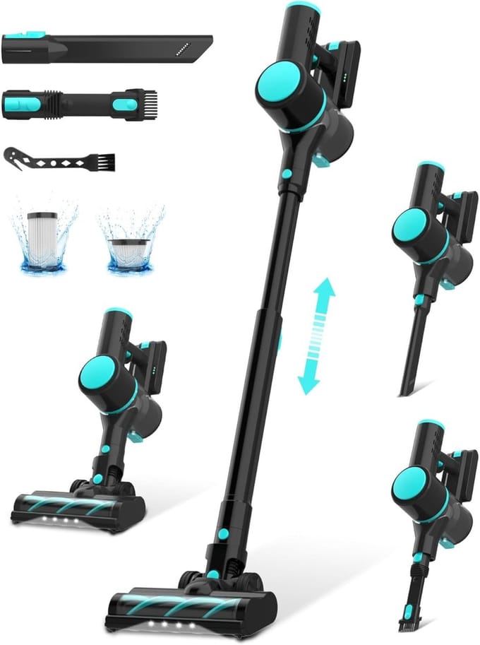 ApexArte® Steelstofzuiger Draadloos