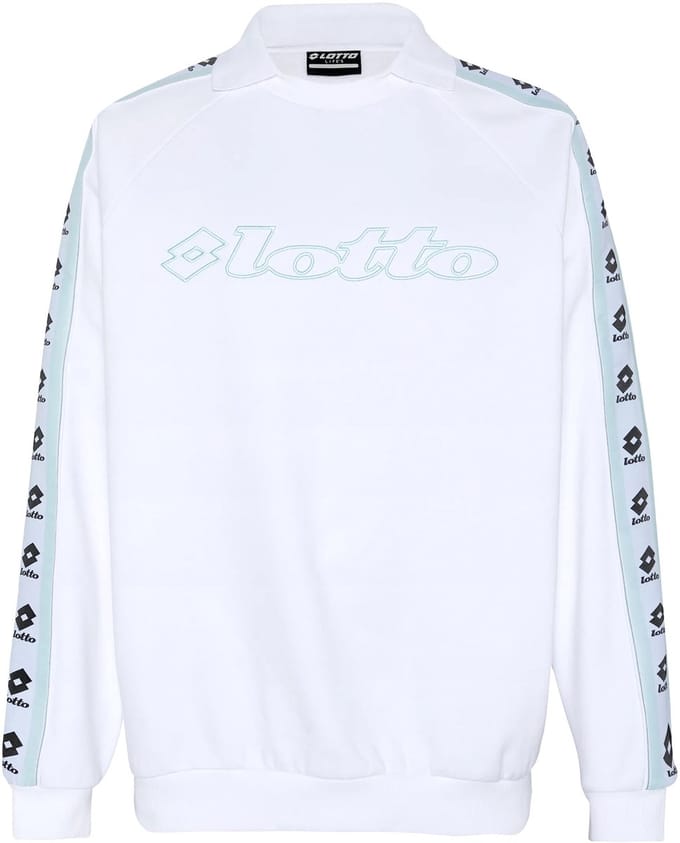 Lotto herensweatshirt 1325016 Trainingspullover Loose Fit Wit