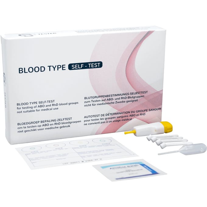 De Medische Tester - Bloedgroep Test - Zelftest - Bloedgroep Bepaling