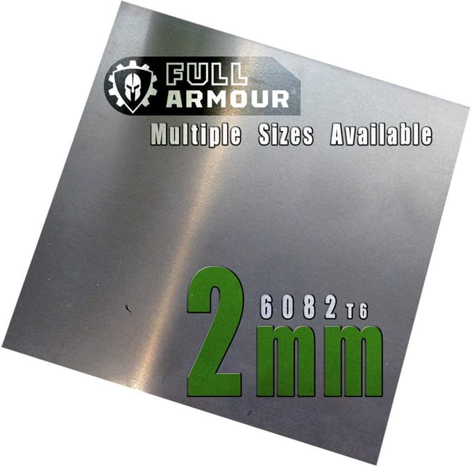Aluminium Plaat 2mm Dik - 15x15 cm - Sterk 6082 T6 Metaal