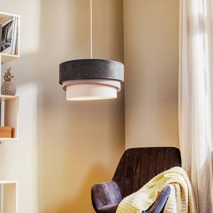Duolla Hanglamp Pastel Trio donkergrijs/grijs/lichtgrijs
