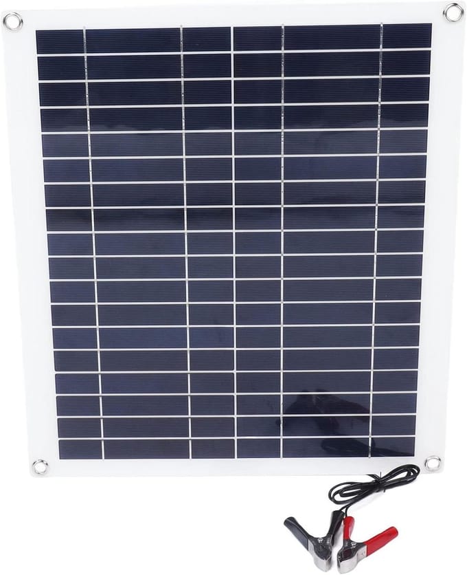 Zonnepaneel Starter Kit - Draagbare Energie - Off Grid - Hoge Conversie Efficiëntie - 20 Watt