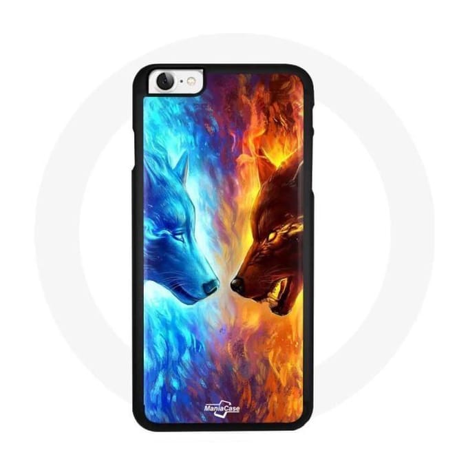 Coque Iphone 5 Fire and Ice Wolf