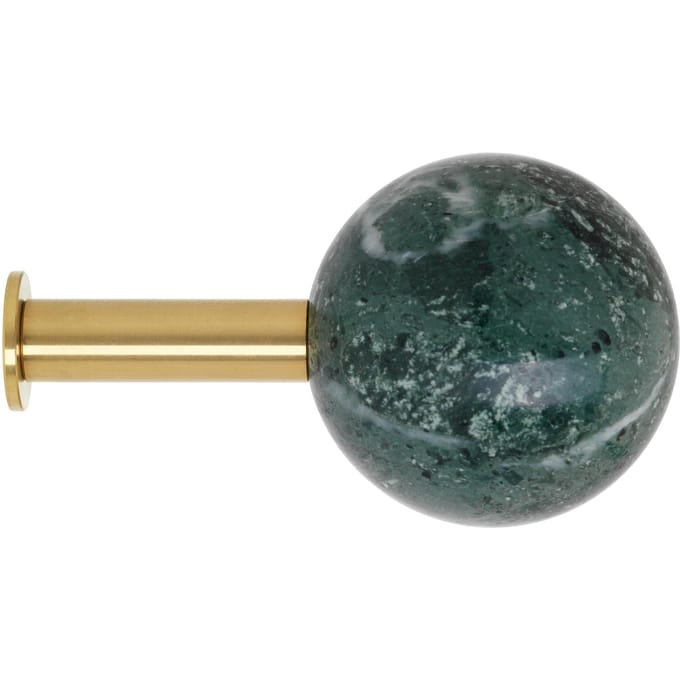 Schönbuch - Dots Stone Wandhaken - Marmor Verde Guatemala - groen