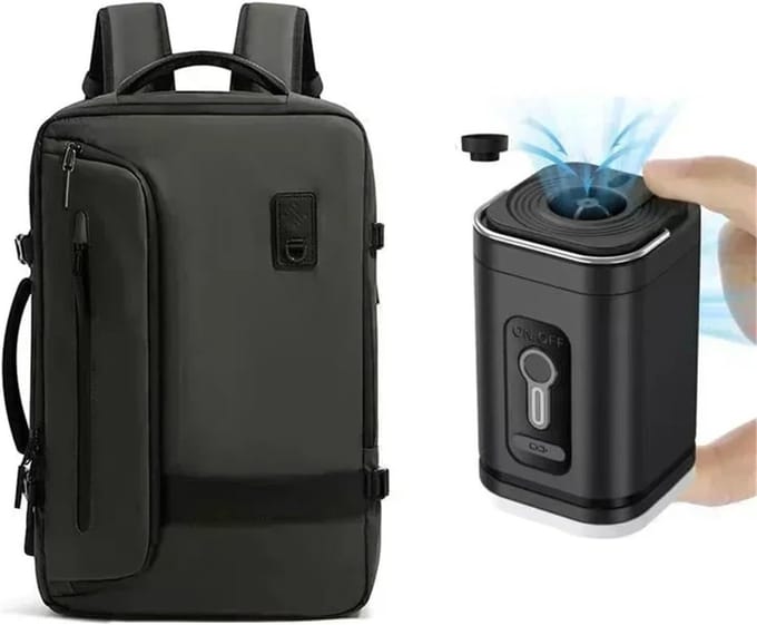 Vacuümrugzak - Reiscompressie tas - Ruimte besparen - Uitbreidbaar en waterdicht - 60L Capaciteit