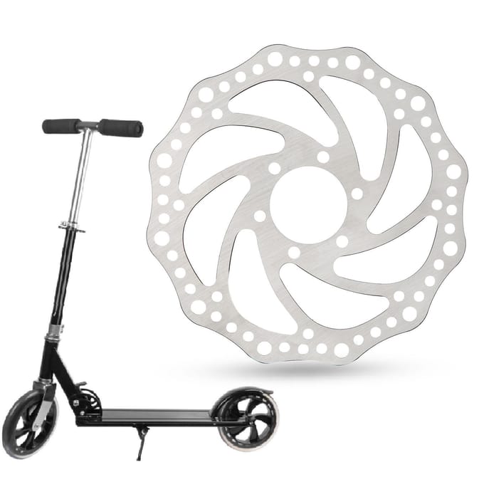 160MM 37MM Elektrische Scooter Schijfrem Rotor RVS Vervanging 6-Bouts Rotoren white