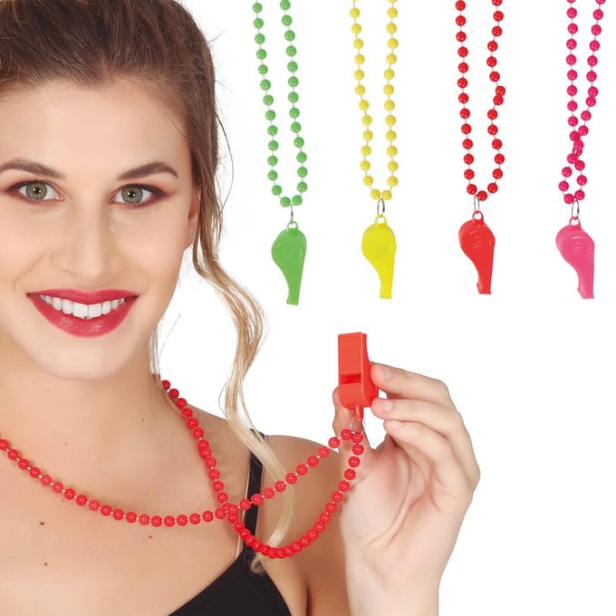 Fiestas Guirca - Ketting NEON Fluitjes (4 stuks)