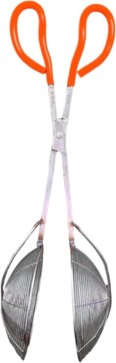 Visgrijper - Vishouder Schep - Vis Vangen - Roestvrij Staal - 53 cm - Rood