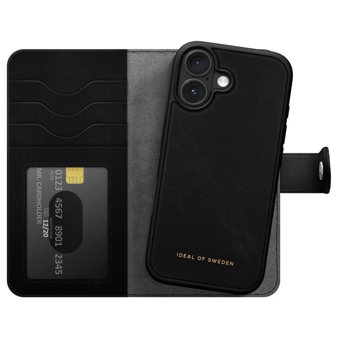 iDeal of Sweden Magnet Wallet+ Bookcase geschikt voor Apple iPhone 16 - Black