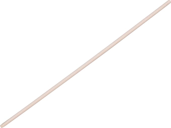 Buemag Bezemsteel universeel - hout - 140 cm - D24 mm - met klem-uiteinde - extra lang