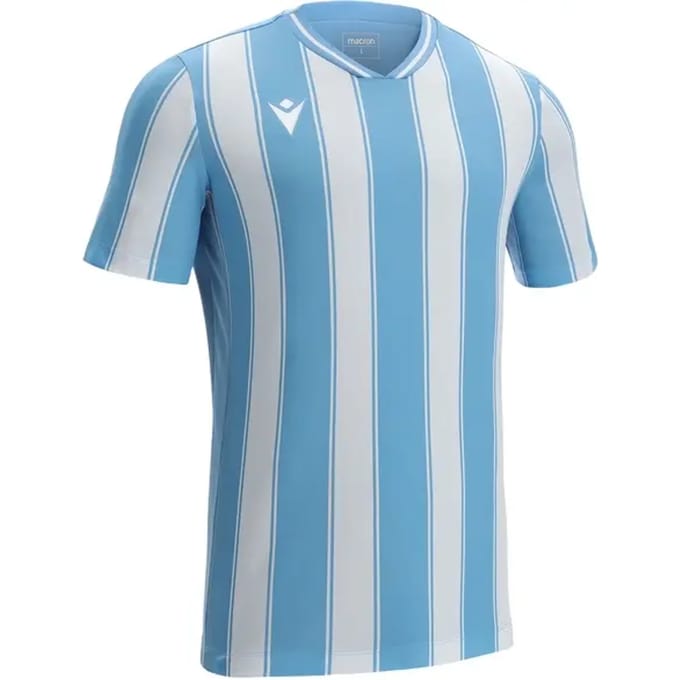 Macron Sceptrum Shirt Korte Mouw Heren - Wit / Hemelsblauw | Maat: M