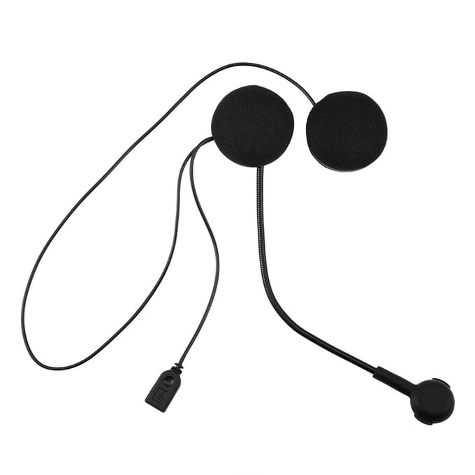 Draadloze Bluetooth HIFI Stereo Oortelefoon Headset HD Microfoon voor Motorhelm black