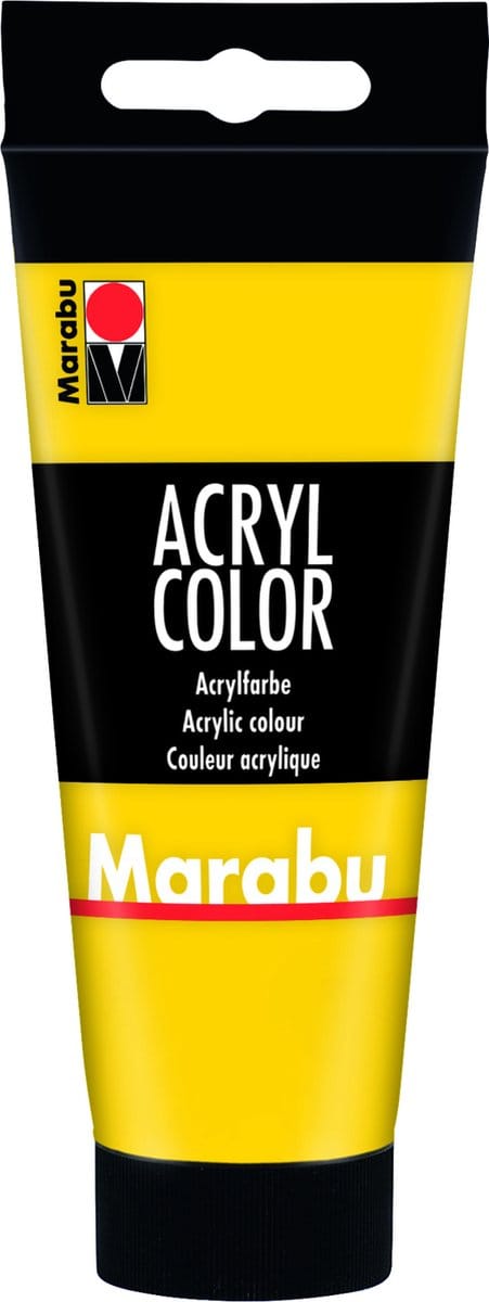 Marabu 12010050019 acrielverf 100 ml Geel Koker