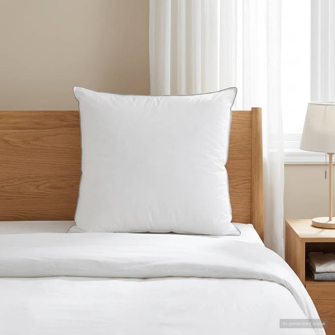 vidaXL - Hoofdkussen - 80 - x - 80 - cm - Australische - Wol - Wit