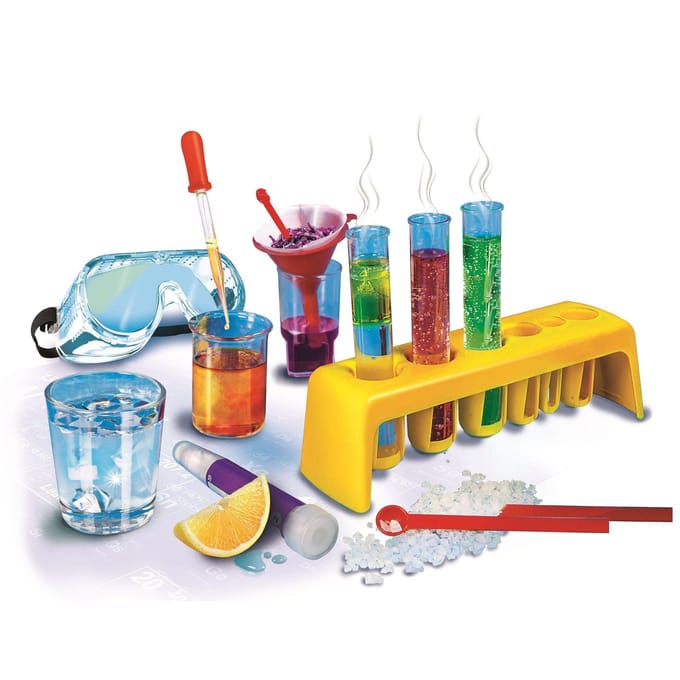 Clementoni Wetenschap & Spel - Mijn Eerste Scheikundedoos - Experimenteerdoos met 100 Experimenten - Laboratorium Speelgoed - 8+ Jaar