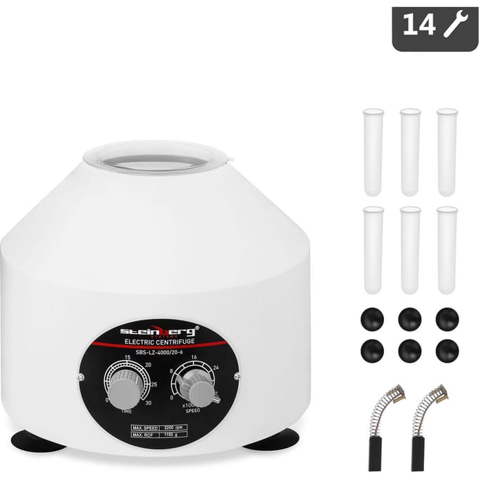 Tafelcentrifuge - 6 x 20 ml - RCF 1200 xg - Steinberg Systems
