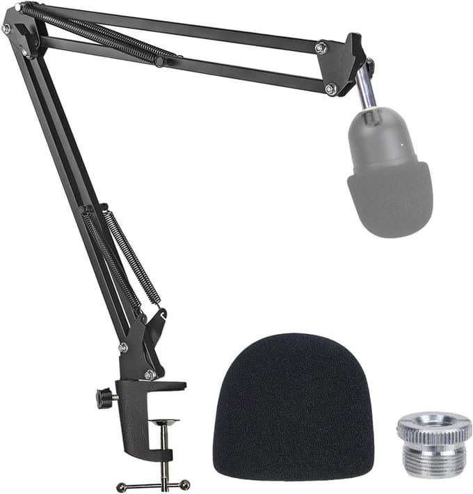 Professionele Microfoon Arm met Popfilter en Schokdemper voor Mini Microfoons en Geluidsopnames