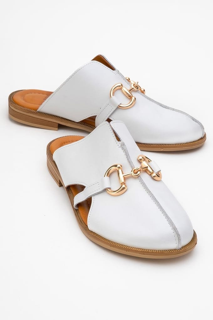Favor Leren Mules (Dames)