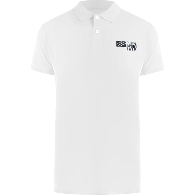 Klassieke Korte Mouwen Collo Logo Polo Shirt in Wit