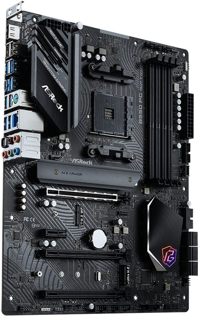 ASRock B550 PG Riptide Moederbord - AMD B550 - AMD AM4 - DDR4 RAM - ATX