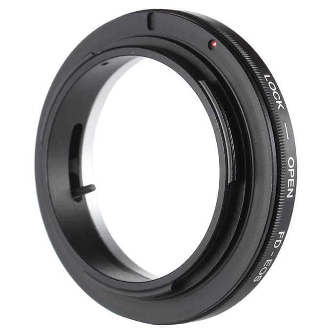 FD EOS Adapterring Lensvatting voor Canon FD Lens om te Passen op EOS Vatting Lenzen black