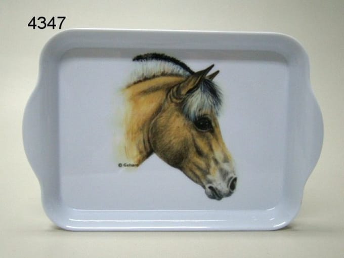 Dienblad klein Fjord paard
