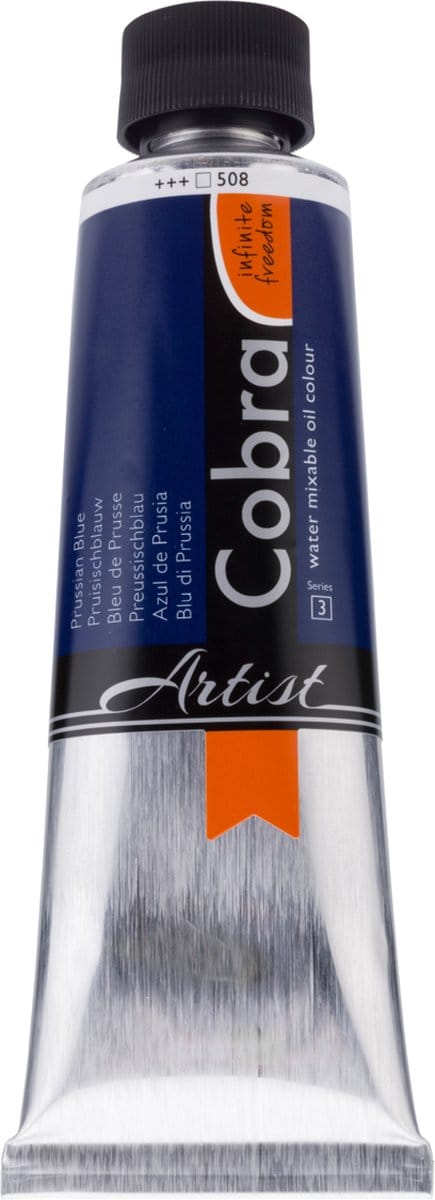 Cobra artist Watervermengbare Olieverf 150 mL 508 Pruisischblauw