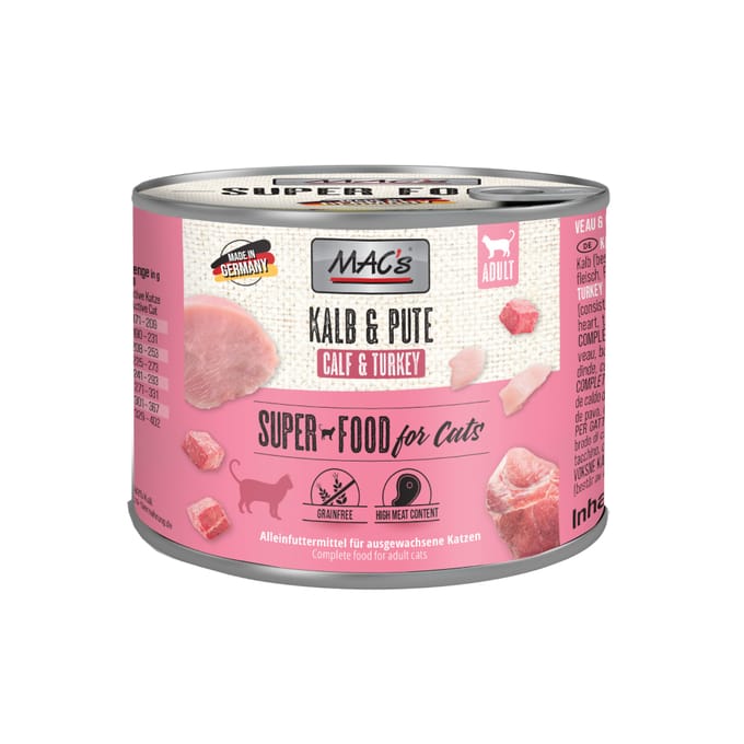 MAC's CAT - blik 6x200g - kalfsvlees & kalkoen