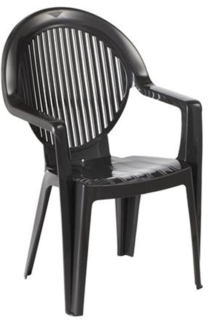 Grosfillex Fidji diningstoel antraciet