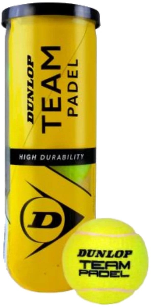 Dunlop Team Padel 3-Tin padelballen geel